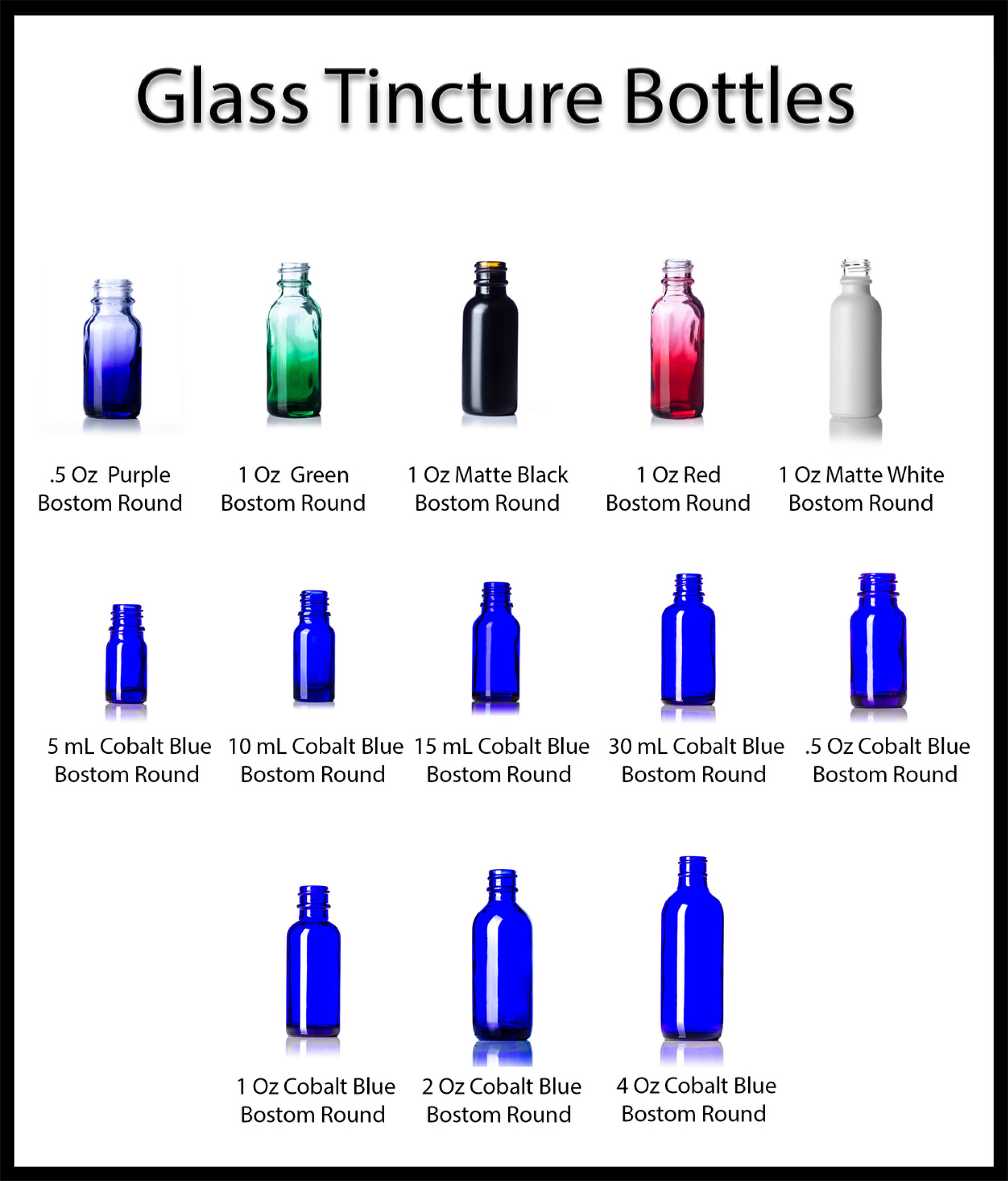Glass Tincture Bottles